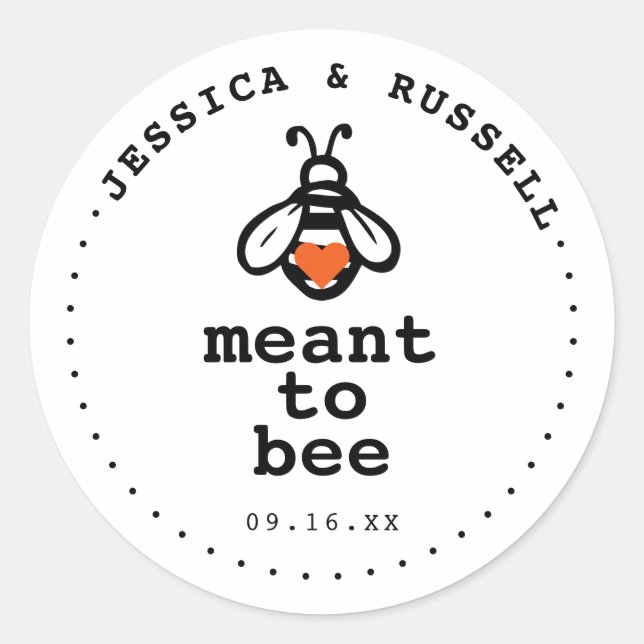 Sticker Rond Un Moyen Moderne D'Être Mariage (Devant)