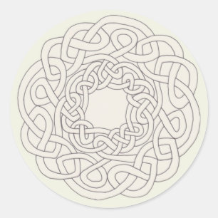 Sticker Rond un noeud céleste ruban