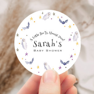 Sticker Rond Un Petit Bois Est Presque À Cause Du Baby shower D
