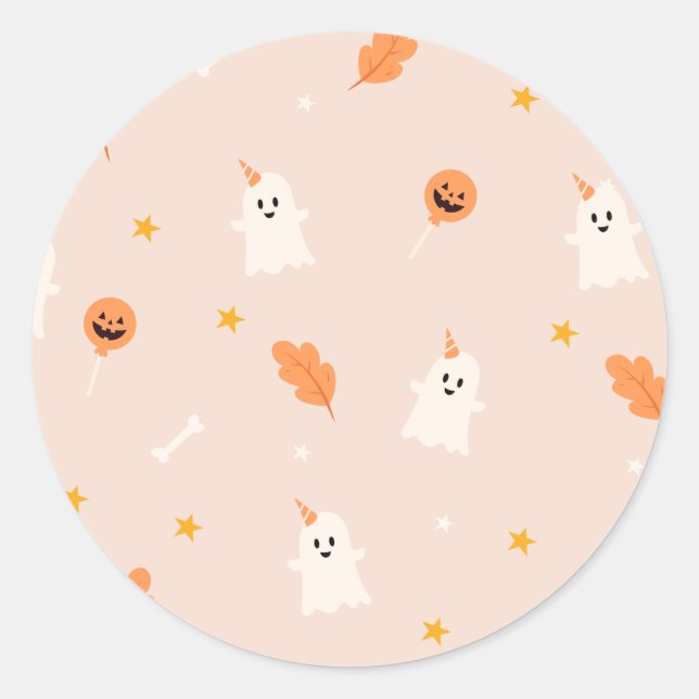 Sticker Rond Un petit livre est presque à baby shower (Devant)