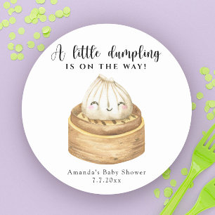 Sticker Rond Un peu de bousculade sur le chemin du baby shower