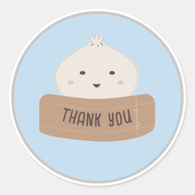 Sticker Rond Un Peu De Débordement Sur Le Chemin Du Merci (Devant)