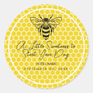 Sticker Rond Un peu de douceur pour commencer votre journée P