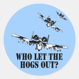 Sticker Rond Un phacochère A-10
