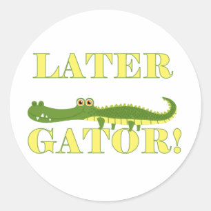 Sticker Rond Un plus défunt alligator