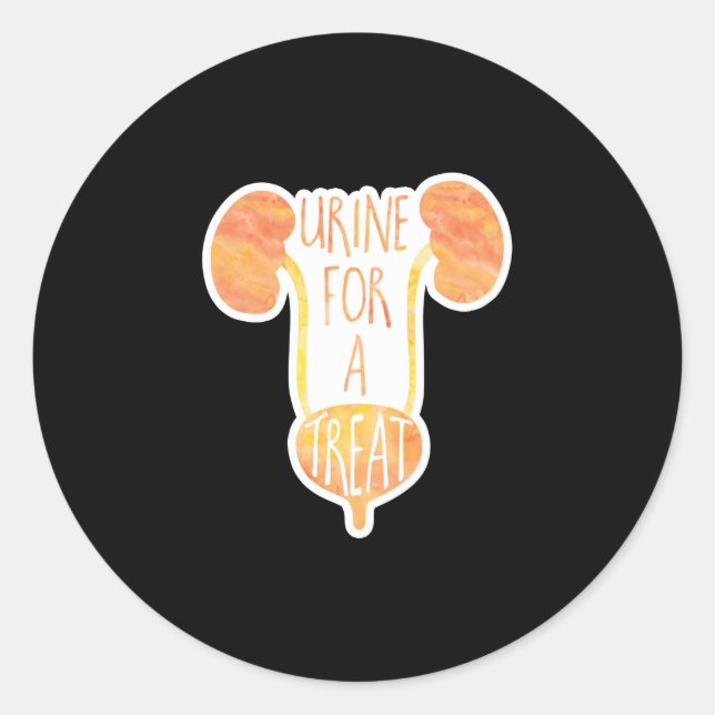 Sticker Rond Un régal pour vous ! Drôle jeu médical (Devant)
