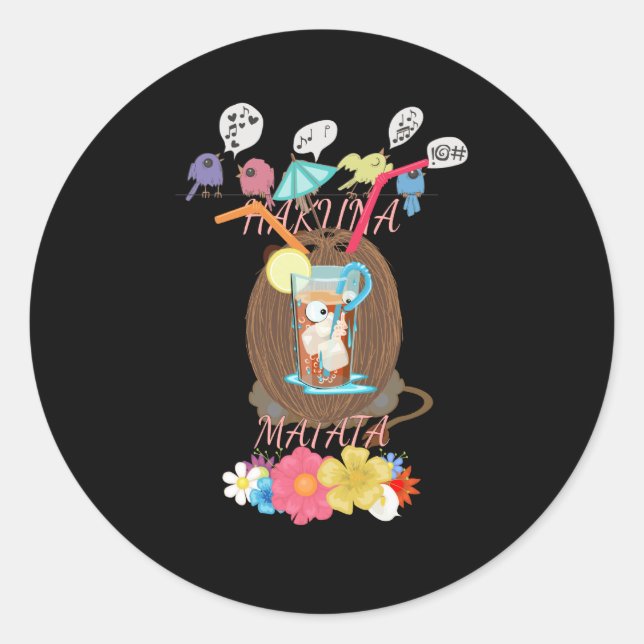 Sticker Rond Un royaume pacifique : le moment pacifique d'un li (Devant)