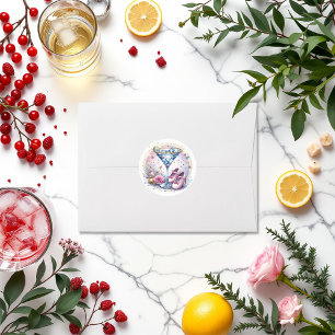 Sticker Rond Un Tini Sur Le Chemin Du Baby shower