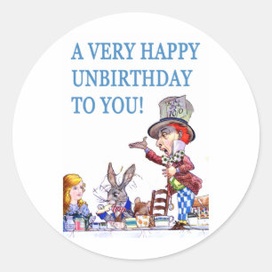 Sticker Rond Un Très Heureux anniversaire pour vous!