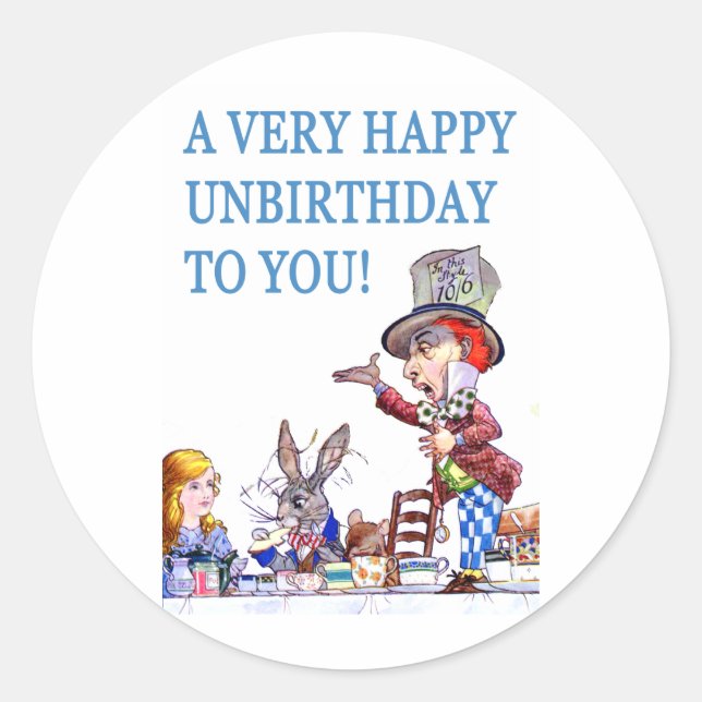 Sticker Rond Un Très Heureux anniversaire pour vous! (Devant)