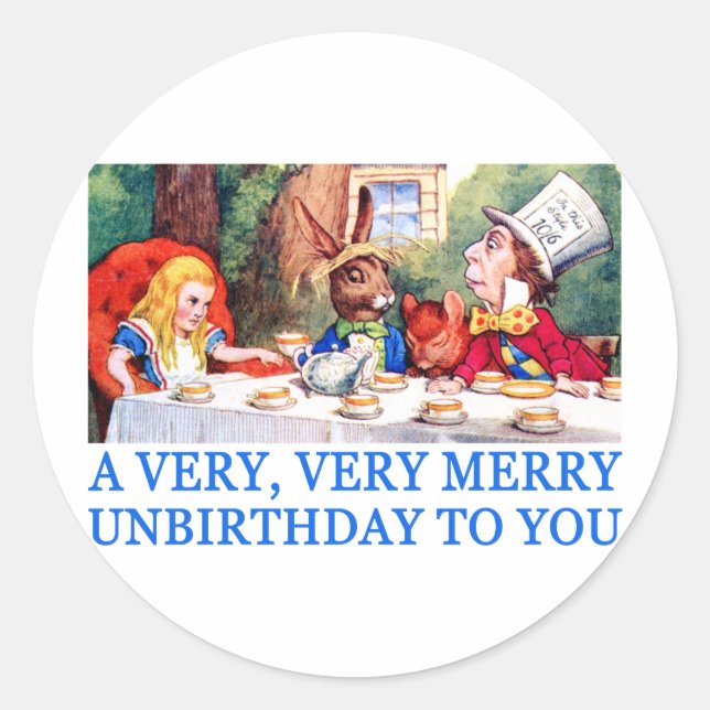 STICKER ROND UN TRÈS, TRÈS JOLI ANNIVERSAIRE POUR VOUS ! (Devant)