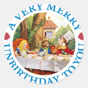 STICKER ROND UN UNBIRTHDAY TRÈS JOYEUX À VOUS