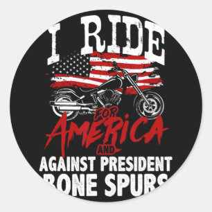 Sticker Rond Un Vélo Anti-Trump Résiste Contre Le Président Bon