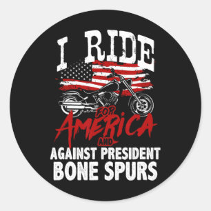 Sticker Rond Un Vélo Anti-Trump Résiste Contre Le Président Bon
