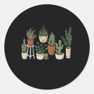 Sticker Rond Un Wildfl Inspirationnel Botanique Plante de plus
