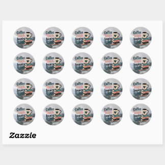 Sticker Rond Une affiche conçue avec habileté pour les amateurs