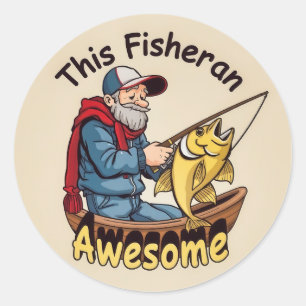 Sticker Rond Une aventure aquatique dynamique