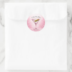 Sticker Rond Une fête d'anniversaire pour femmes un peu plus âg