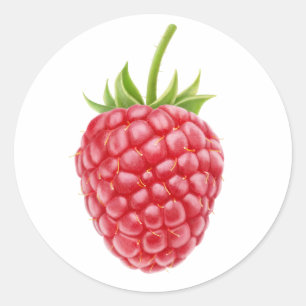 Sticker Rond Une framboise