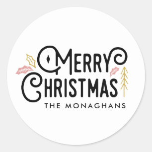 Sticker Rond Une frisson d'espoir   Joyeux Noël