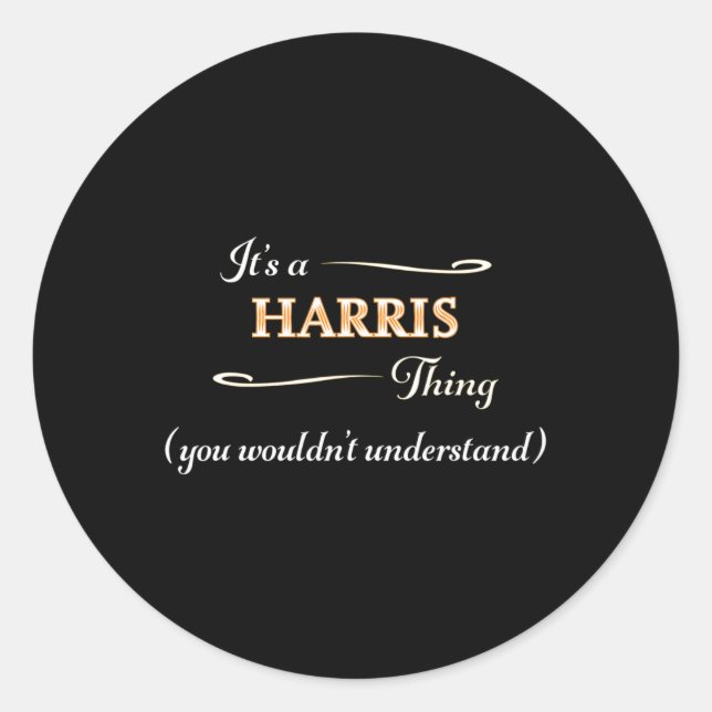Sticker Rond Une Harris Thing Kamala Harris 2024 Election Anti  (Devant)