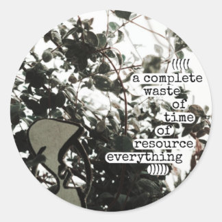 Sticker Rond une perte complète de temps