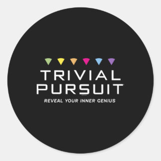 Sticker Rond Une poursuite triviale Révélez votre génie intérie