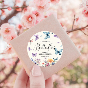 Sticker Rond Une vie de papillons Table de fête de mariage