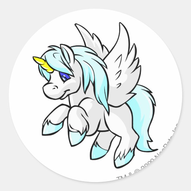 Sticker Rond Uni White (Devant)
