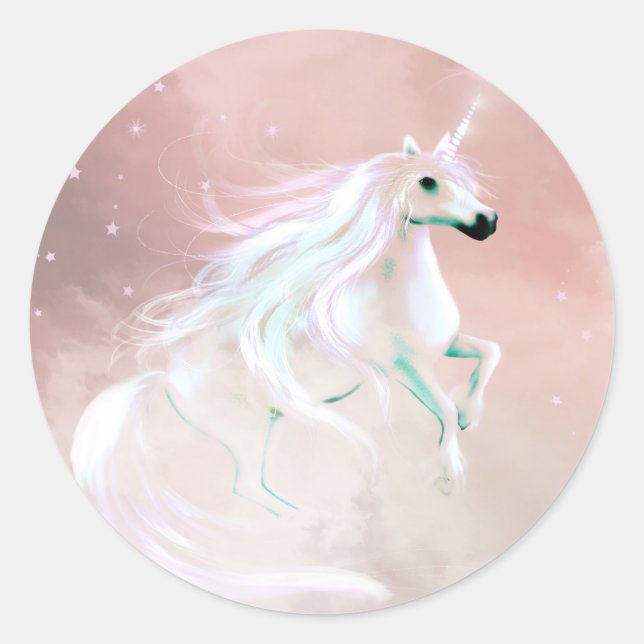 Sticker Rond Unicorne (Devant)