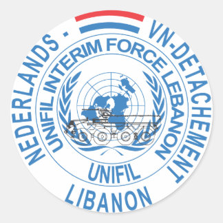 Sticker Rond UNIFIL NL VN Detachement