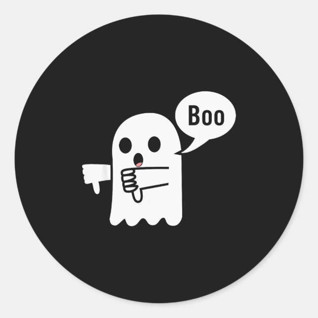 Sticker Rond Unimpressed Ghost 2025  (Devant)