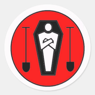 Sticker Rond Union grave 13 de bêcheurs