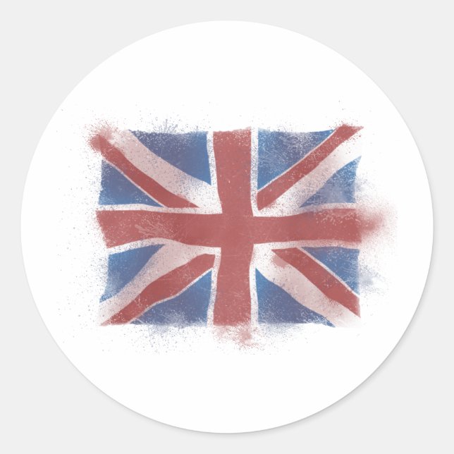 Sticker Rond Union Jack (Devant)