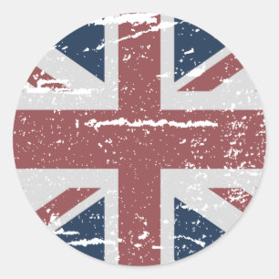 STICKER ROND UNION JACK