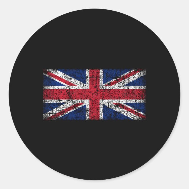 Sticker Rond Union Jack Flag Union Jack (Devant)
