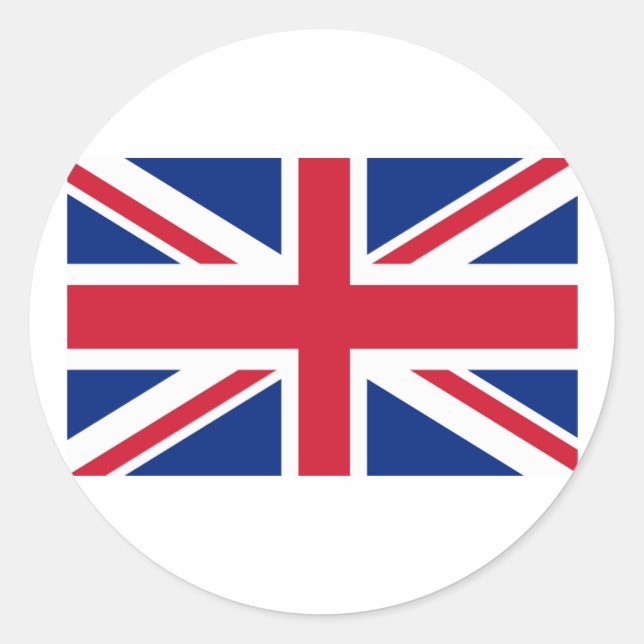 Sticker Rond Union Jack Produits et T-shirts (Devant)