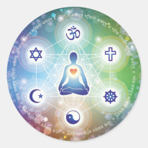 Sticker Rond Union universelle - mai tout soit heureux