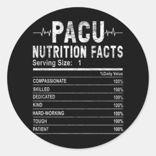 Sticker Rond Unité de soins post-anesthésiques infirmière Nutri