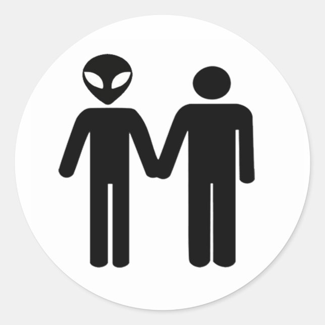 Sticker Rond unité intergalactique (Devant)