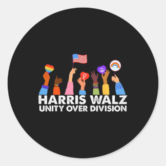 Sticker Rond Unité sur division Harris Wheimer 2024 3