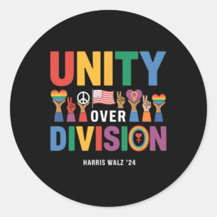 Sticker Rond Unité sur la division Pride Harris W 24
