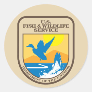 Sticker Rond United States Fish and Wildlife Service