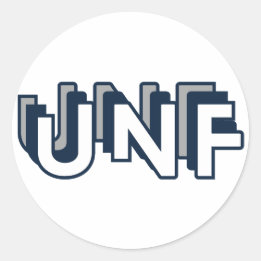 Sticker rond Université de Floride du Nord