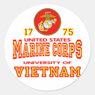Sticker Rond Université de Marine Corps des Etats-Unis du