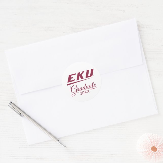 Sticker Rond Université du Kentucky oriental | EKU (Enveloppe)