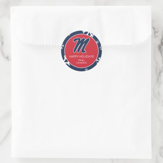 Sticker Rond Université du Mississippi | Script M (Sac)