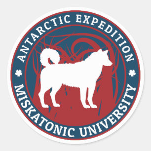 Sticker Rond Université Miskatonique Expedition Antarctique