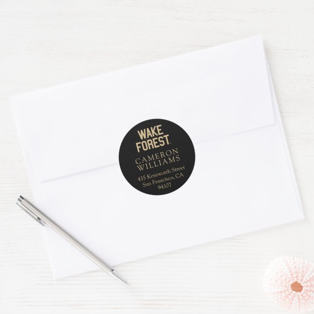 Sticker Rond Université Wake Forest | Wake Forest (Enveloppe)