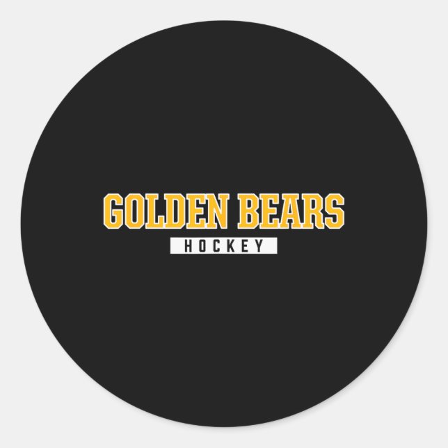 Sticker Rond Upper Arlington Golden Bears Hockey  (Devant)